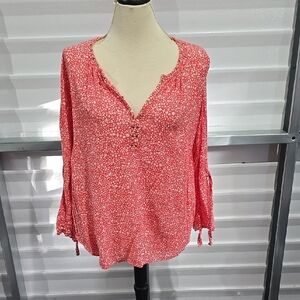 Michael Kors Pink Bell‎ Sleeve Blouse